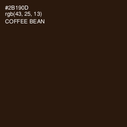 #2B190D - Coffee Bean Color Image